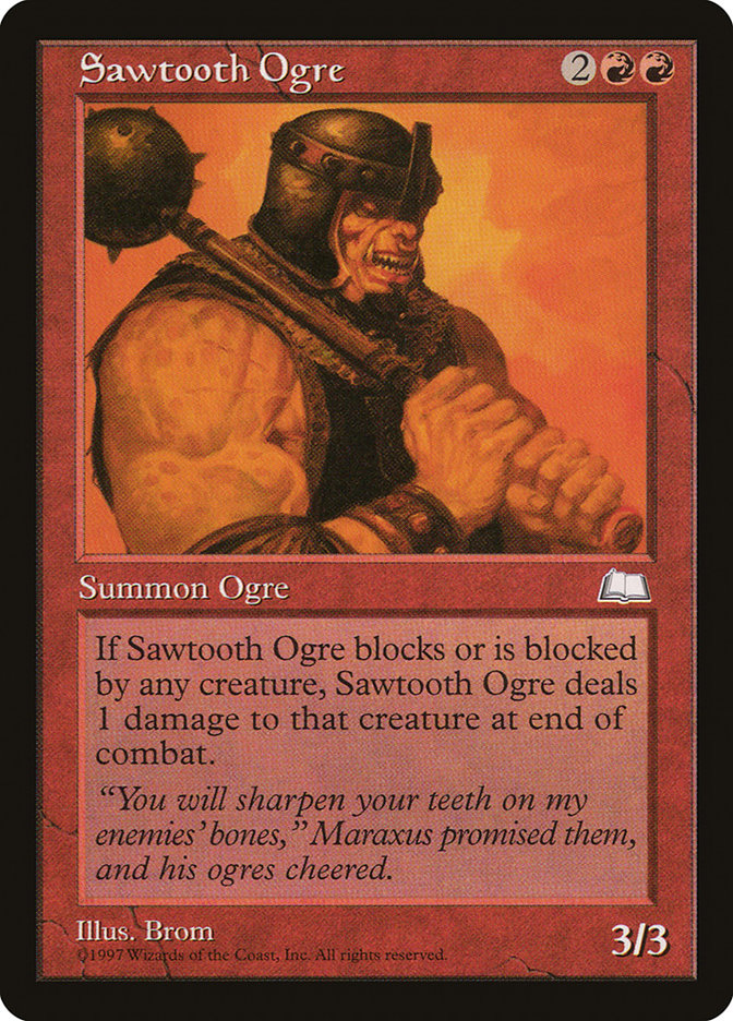Sawtooth Ogre [Weatherlight] | Good Games Modbury