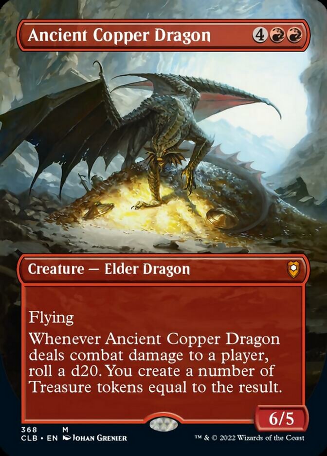 Ancient Copper Dragon (Borderless Alternate Art) [Commander Legends: Battle for Baldur's Gate] | Good Games Modbury