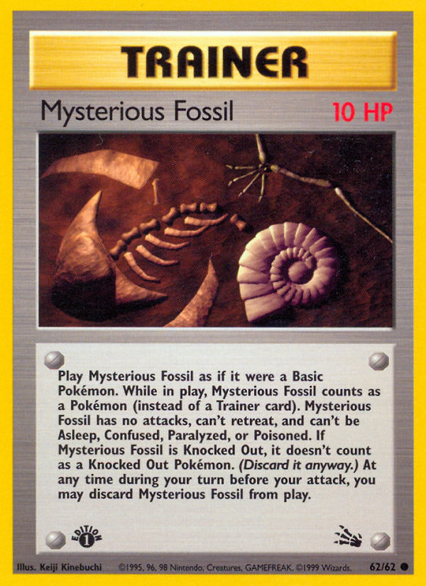 Mysterious Fossil (62/62) [Fossil 1st Edition] | Good Games Modbury
