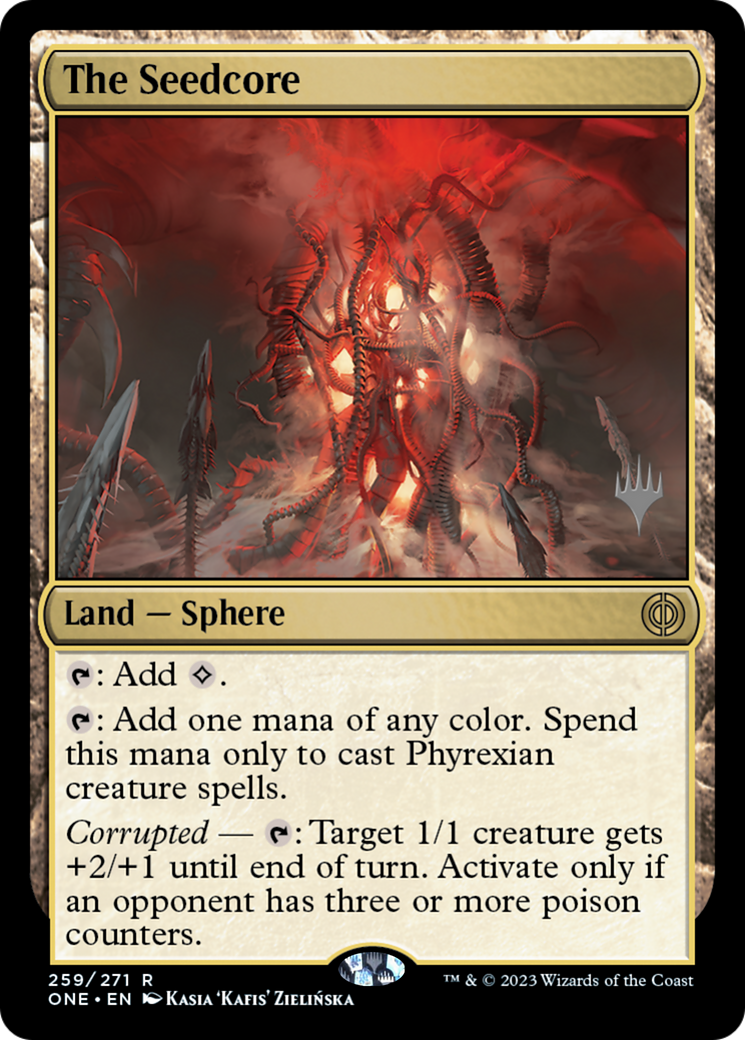 The Seedcore (Promo Pack) [Phyrexia: All Will Be One Promos] | Good Games Modbury