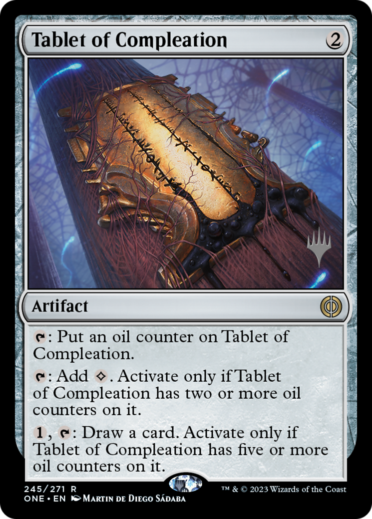 Tablet of Compleation (Promo Pack) [Phyrexia: All Will Be One Promos] | Good Games Modbury