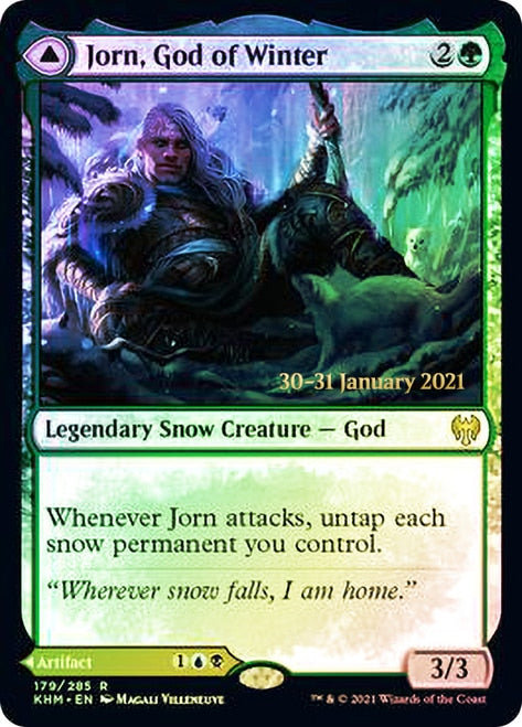 Jorn, God of Winter // Kaldring, the Rimestaff [Kaldheim Prerelease Promos] | Good Games Modbury