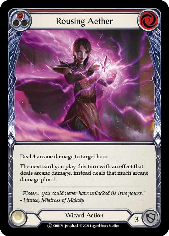 Rousing Aether (Red) [U-CRU171] (Crucible of War Unlimited)  Unlimited Normal | Good Games Modbury