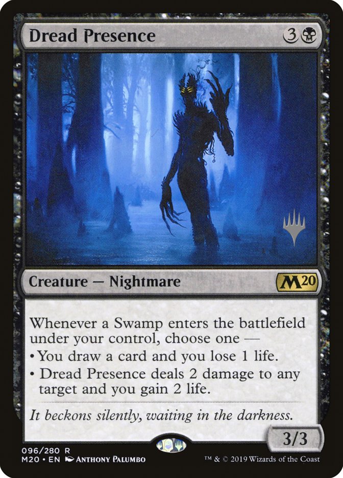 Dread Presence (Promo Pack) [Core Set 2020 Promos] | Good Games Modbury