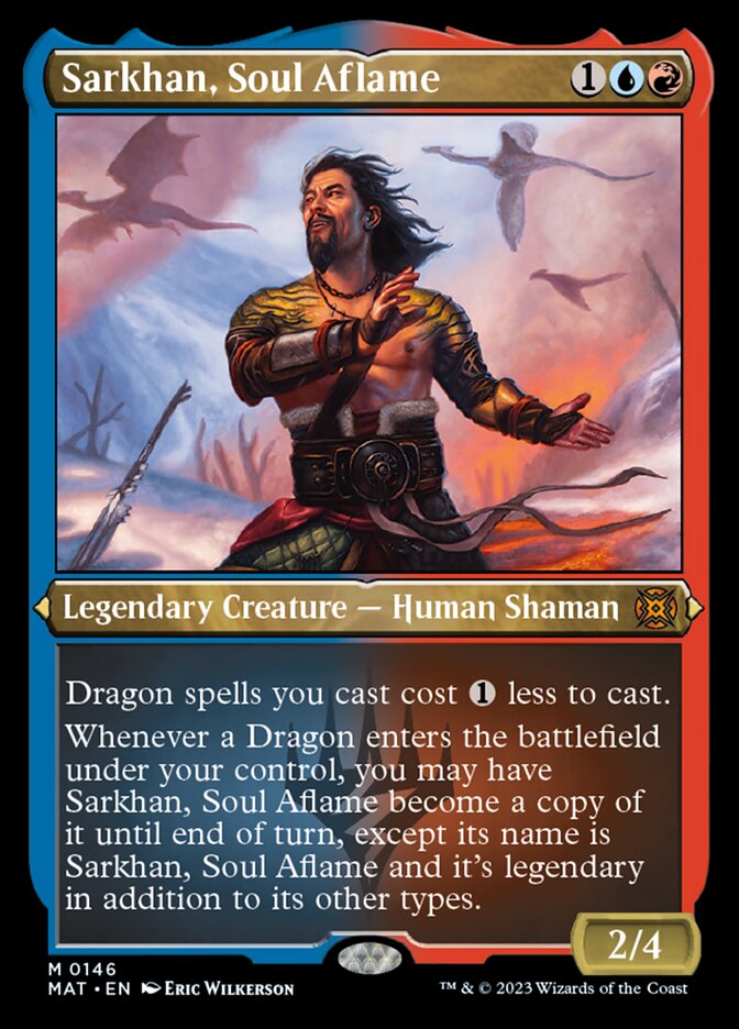 Sarkhan, Soul Aflame (Foil Etched) [March of the Machine: The Aftermath] | Good Games Modbury