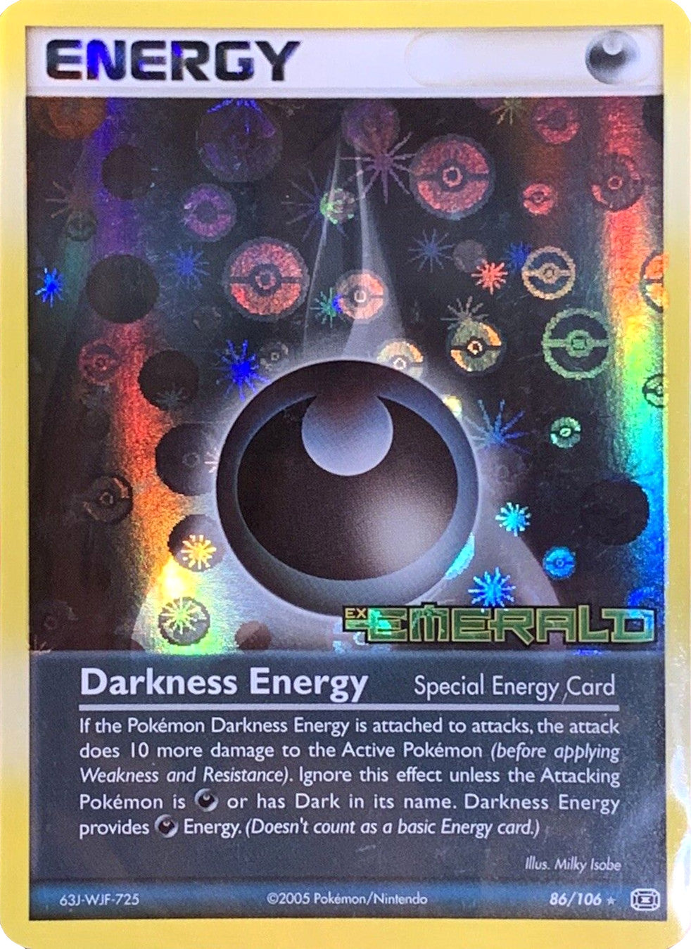 Darkness Energy (86/106) (Stamped) [EX: Emerald] | Good Games Modbury
