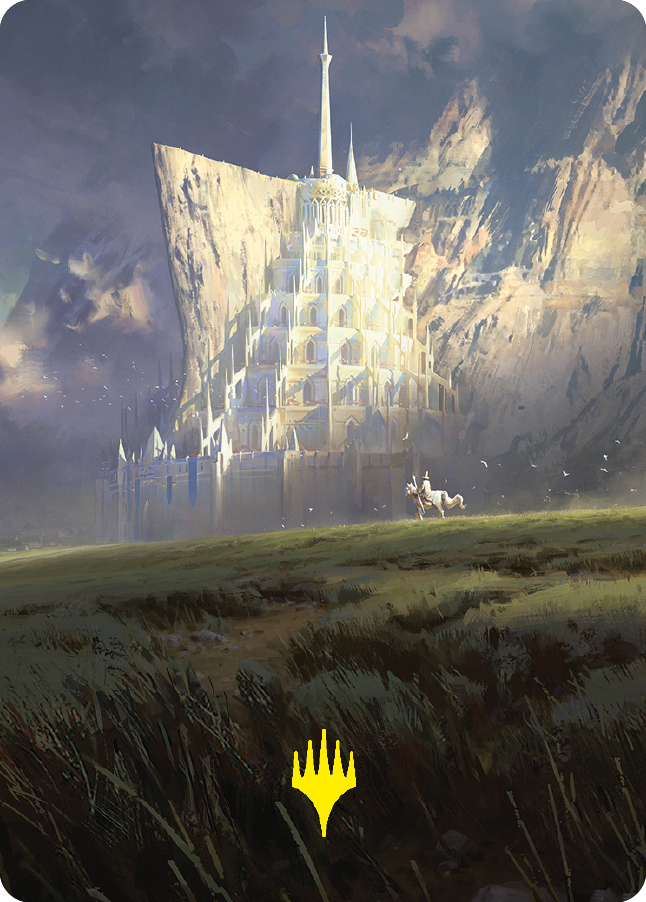 Minas Tirith Art Card (Gold-Stamped Signature) [The Lord of the Rings: Tales of Middle-earth Art Series] | Good Games Modbury