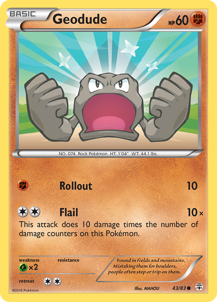 Geodude (43/83) [XY: Generations] | Good Games Modbury