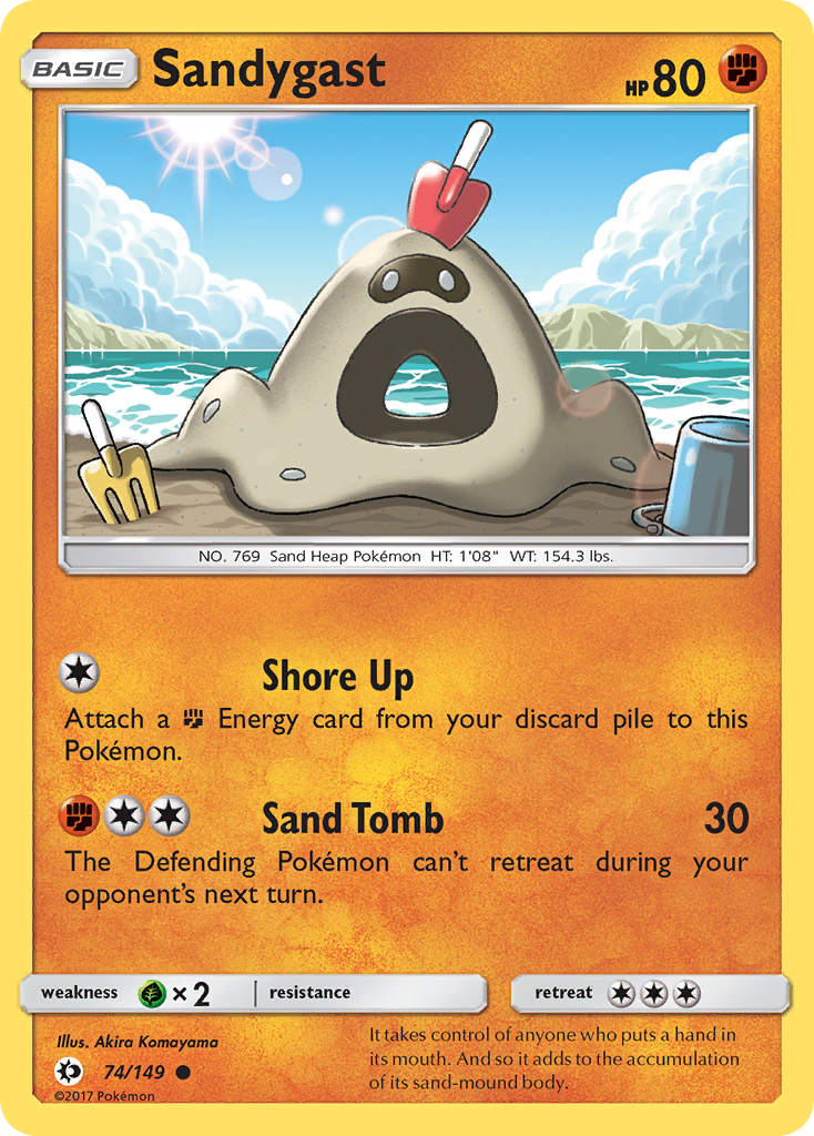 Sandygast (74/149) [Sun & Moon: Base Set] | Good Games Modbury