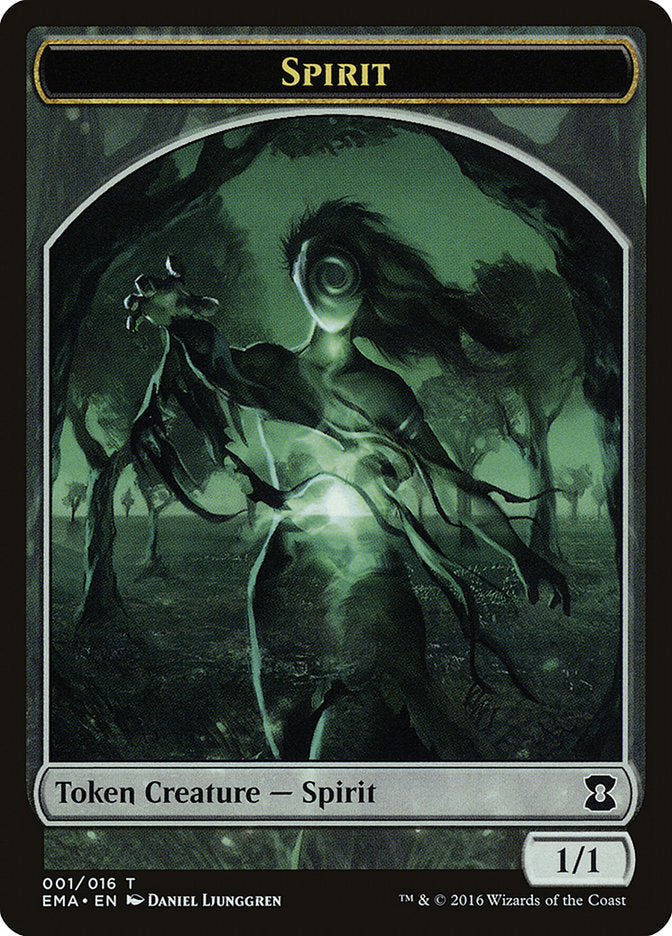 Spirit Token (001/016) [Eternal Masters Tokens] | Good Games Modbury