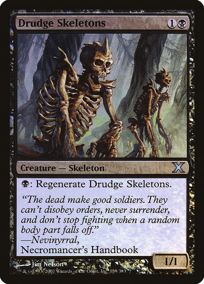 Drudge Skeletons (Premium Foil) [Tenth Edition] | Good Games Modbury