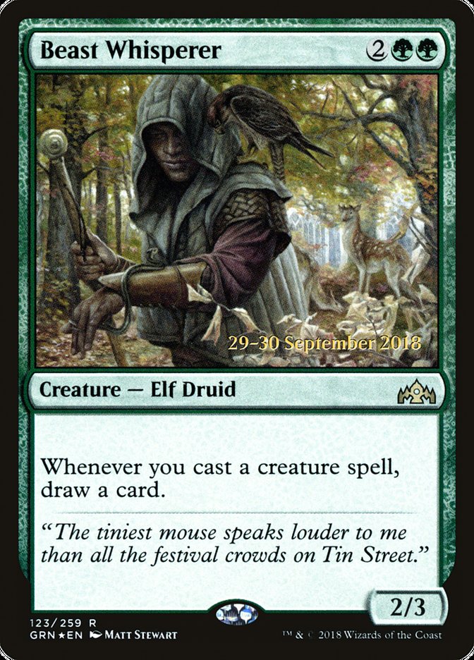 Beast Whisperer [Guilds of Ravnica Prerelease Promos] | Good Games Modbury