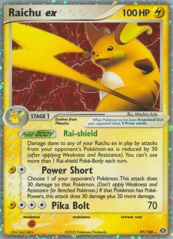 Raichu ex (97/106) [EX: Emerald] | Good Games Modbury