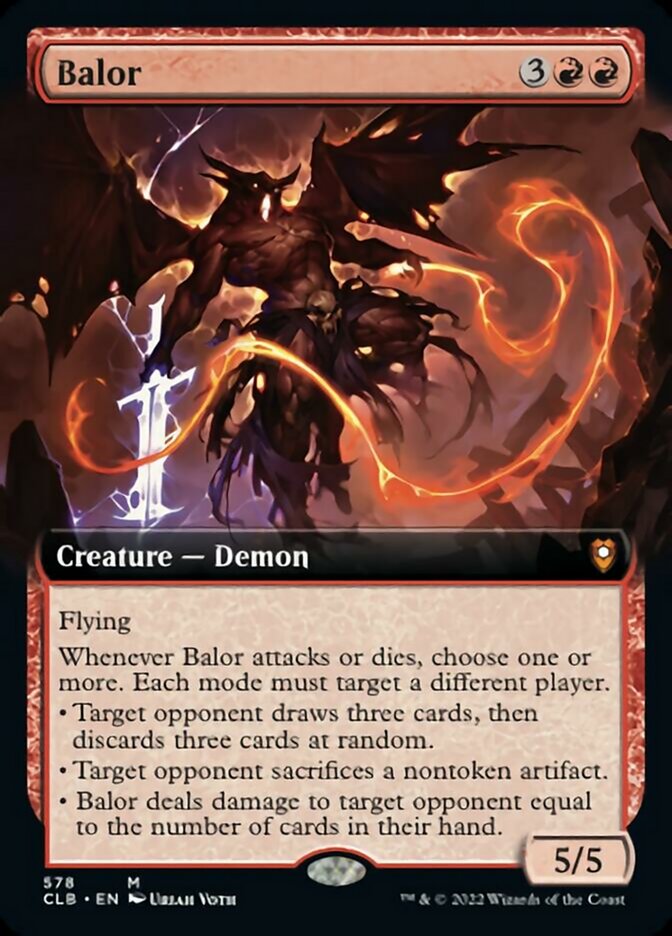 Balor (Extended Art) [Commander Legends: Battle for Baldur's Gate] | Good Games Modbury