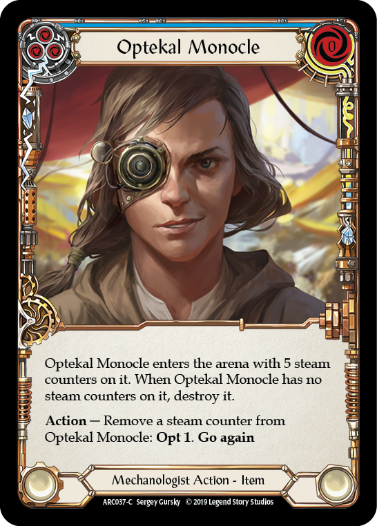 Optekal Monocle [ARC037-C] (Arcane Rising)  1st Edition Rainbow Foil | Good Games Modbury