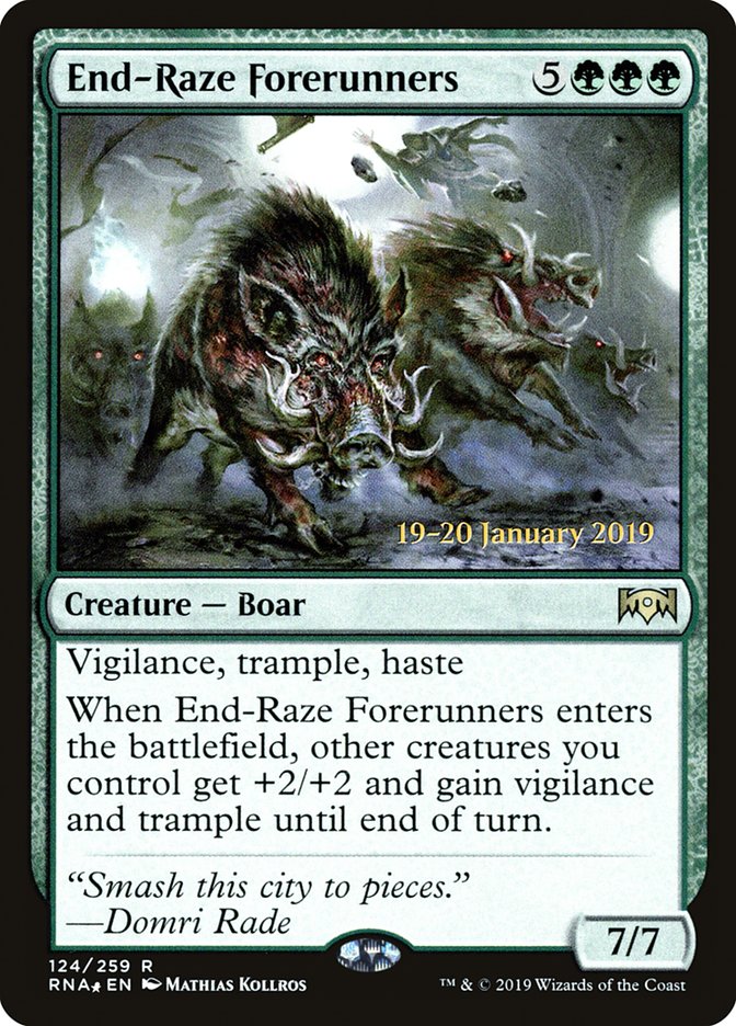 End-Raze Forerunners [Ravnica Allegiance Prerelease Promos] | Good Games Modbury