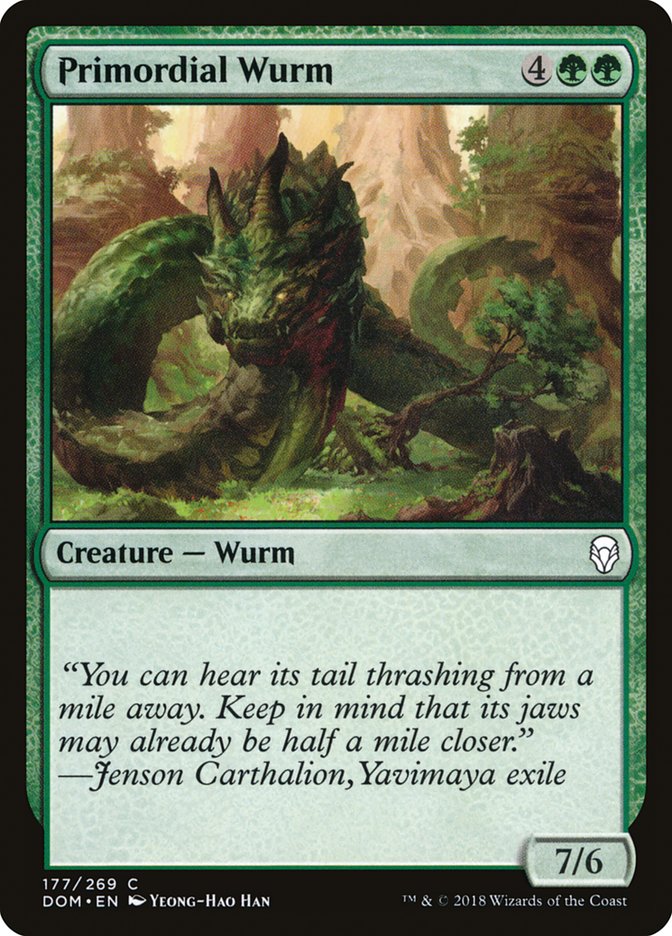 Primordial Wurm [Dominaria] | Good Games Modbury