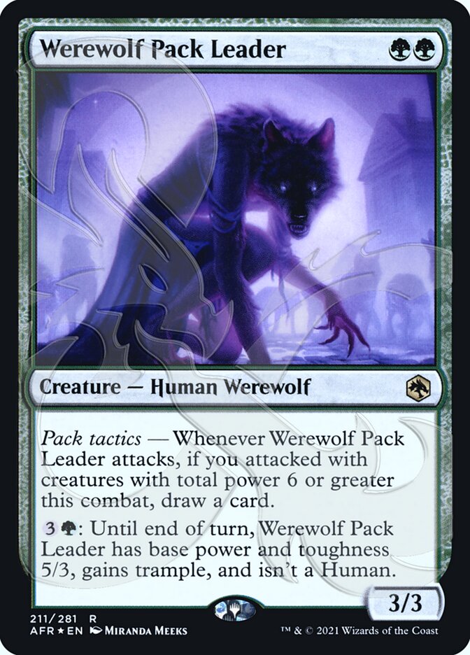 Werewolf Pack Leader (Ampersand Promo) [Dungeons & Dragons: Adventures in the Forgotten Realms Promos] | Good Games Modbury