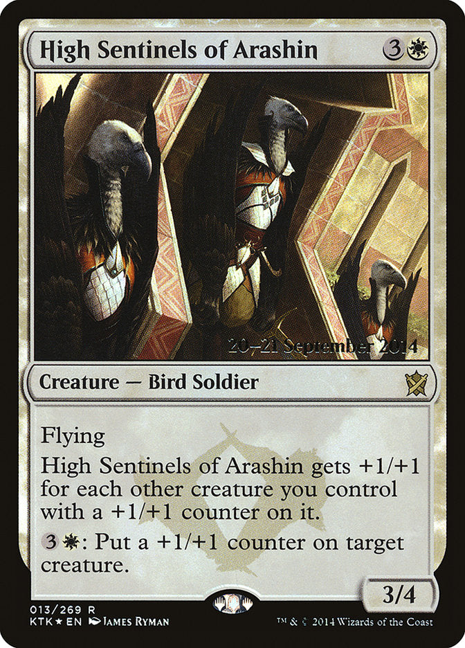 High Sentinels of Arashin [Khans of Tarkir Prerelease Promos] | Good Games Modbury