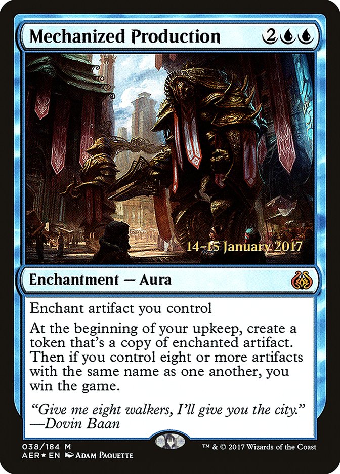 Mechanized Production [Aether Revolt Prerelease Promos] | Good Games Modbury