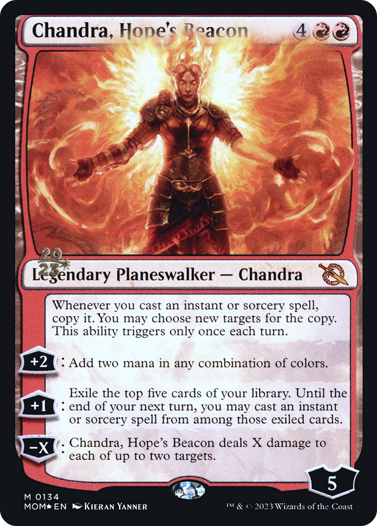 Chandra, Hope's Beacon [March of the Machine Prerelease Promos] | Good Games Modbury