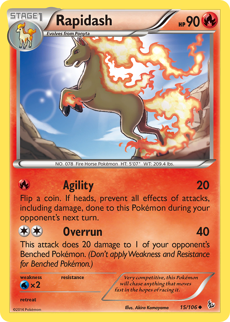 Rapidash (15/106) [XY: Flashfire] | Good Games Modbury