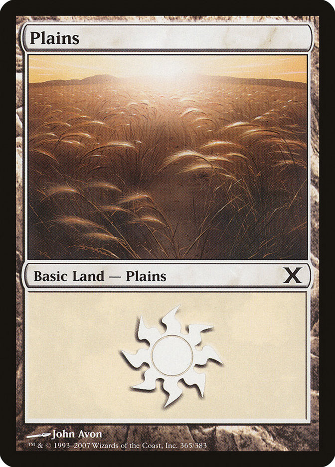 Plains (365) [Tenth Edition] | Good Games Modbury