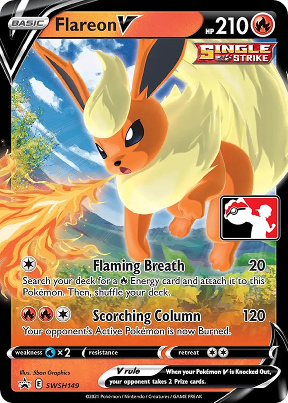 Flareon V (SWSH149) [Prize Pack Series One] | Good Games Modbury