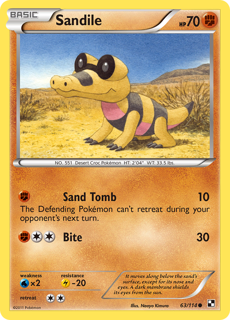 Sandile (63/114) [Black & White: Base Set] | Good Games Modbury