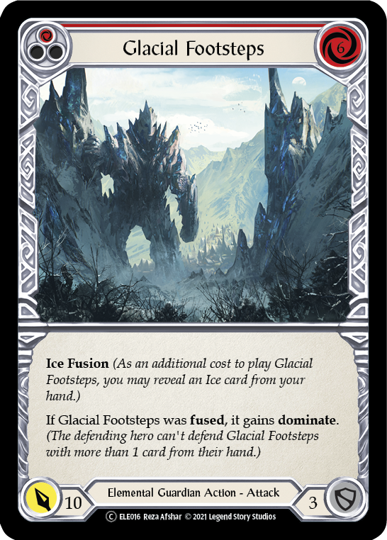 Glacial Footsteps (Red) [U-ELE016] (Tales of Aria Unlimited)  Unlimited Normal | Good Games Modbury
