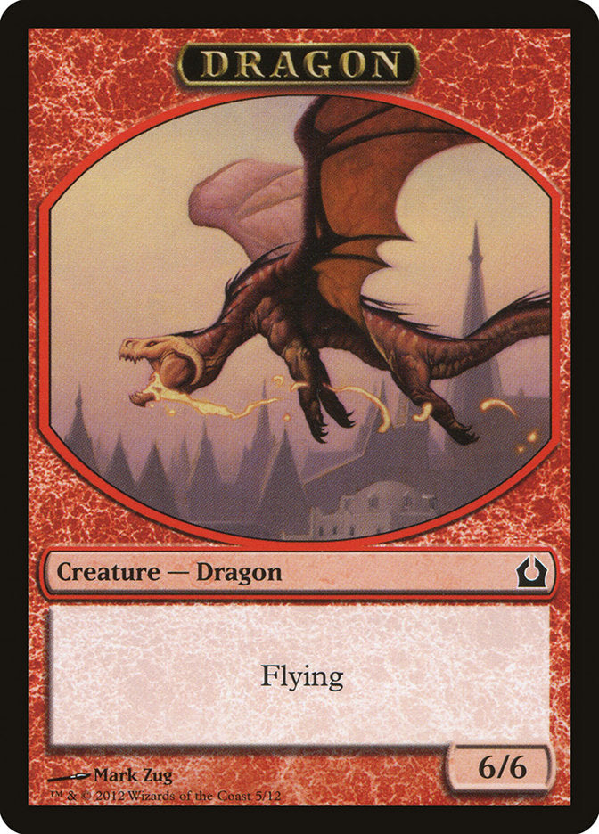 Dragon Token [Return to Ravnica Tokens] | Good Games Modbury