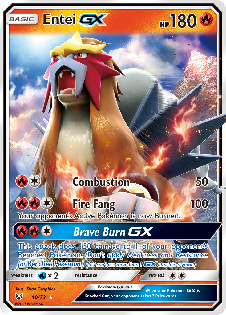 Entei GX (10/73) [Sun & Moon: Shining Legends] | Good Games Modbury