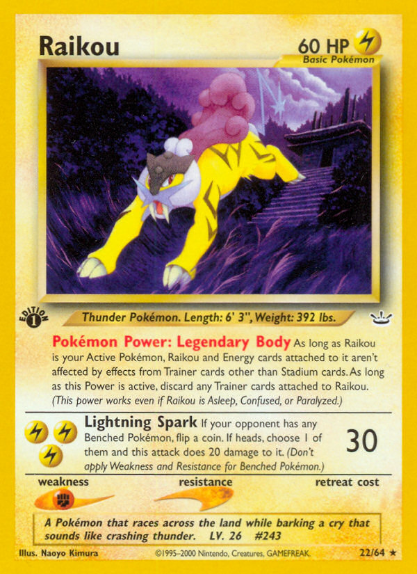 Raikou (22/64) [Neo Revelation 1st Edition] | Good Games Modbury