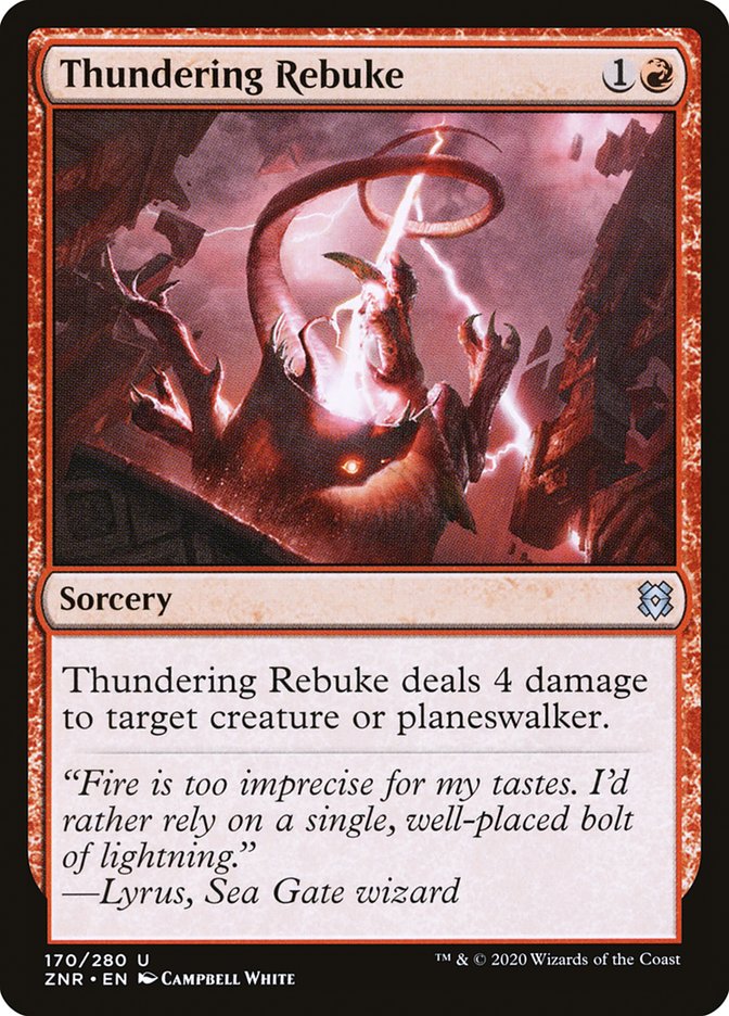 Thundering Rebuke [Zendikar Rising] | Good Games Modbury