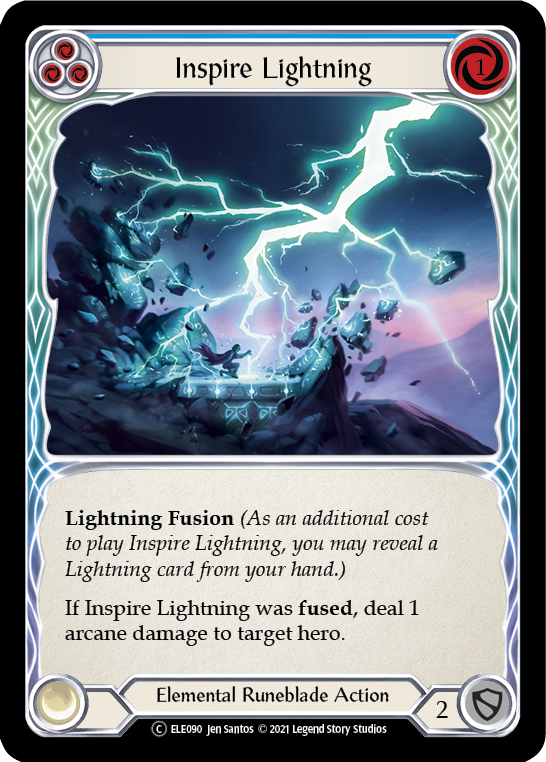 Inspire Lightning (Blue) [U-ELE090] (Tales of Aria Unlimited)  Unlimited Normal | Good Games Modbury