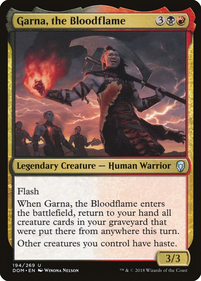 Garna, the Bloodflame [Dominaria] | Good Games Modbury