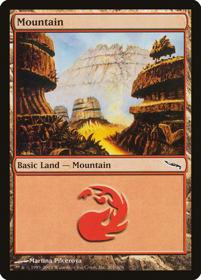 Mountain (301) [Mirrodin] | Good Games Modbury