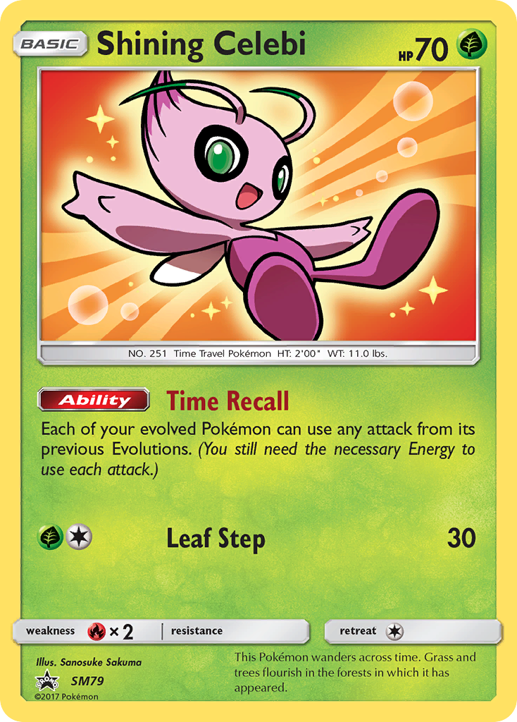 Shining Celebi (SM79) [Sun & Moon: Black Star Promos] | Good Games Modbury