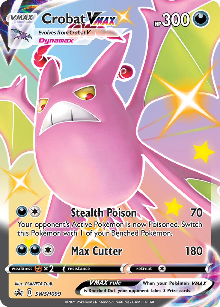 Crobat VMAX (SWSH099) [Sword & Shield: Black Star Promos] | Good Games Modbury