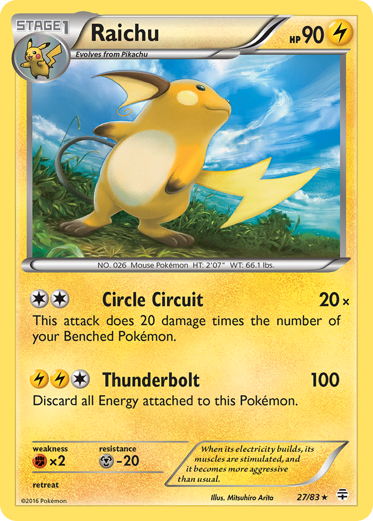 Raichu (27/83) [XY: Generations] | Good Games Modbury