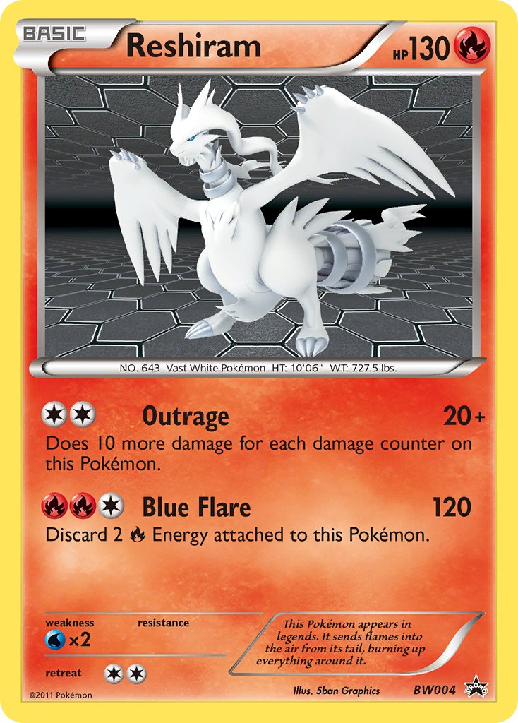 Reshiram (BW004) [Black & White: Black Star Promos] | Good Games Modbury