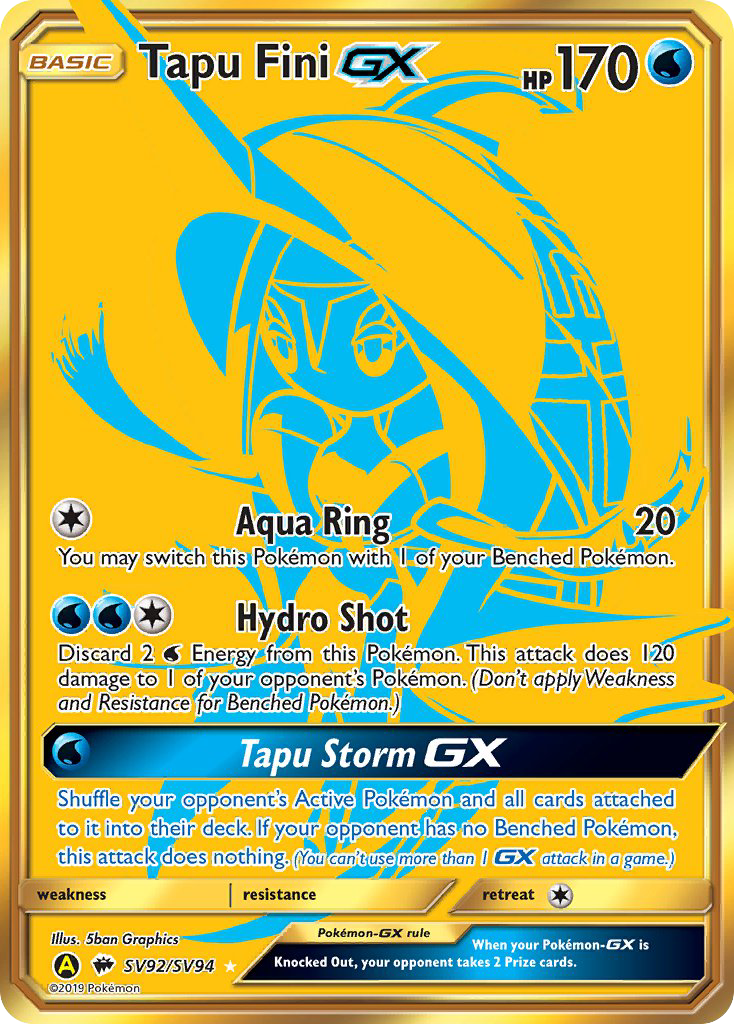 Tapu Fini GX (SV92/SV94) [Sun & Moon: Hidden Fates - Shiny Vault] | Good Games Modbury