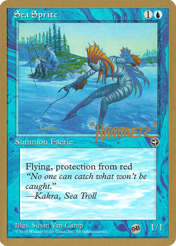 Sea Sprite (Shawn "Hammer" Regnier) (SB) [Pro Tour Collector Set] | Good Games Modbury