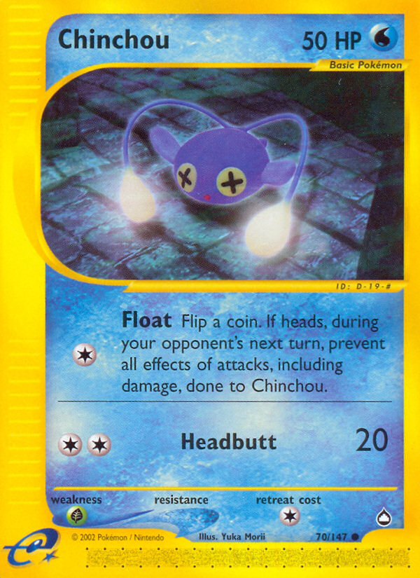 Chinchou (70/147) [Aquapolis] | Good Games Modbury