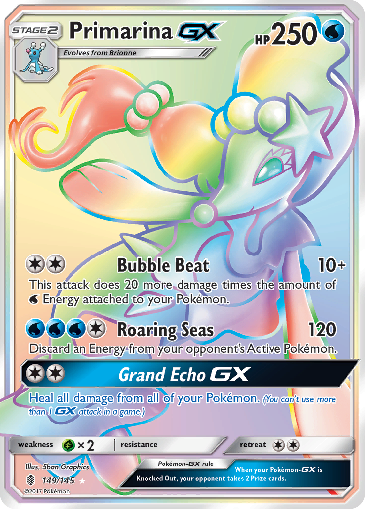 Primarina GX (149/145) [Sun & Moon: Guardians Rising] | Good Games Modbury