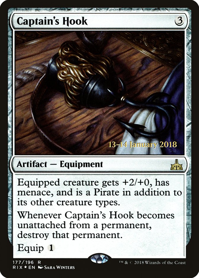 Captain's Hook [Rivals of Ixalan Prerelease Promos] | Good Games Modbury