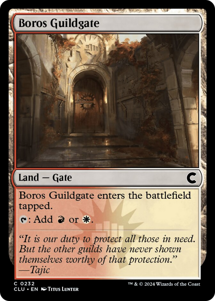 Boros Guildgate [Ravnica: Clue Edition] | Good Games Modbury