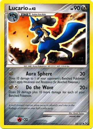 Lucario (53/127) (Prerelease Promo) [Diamond & Pearl: Black Star Promos] | Good Games Modbury