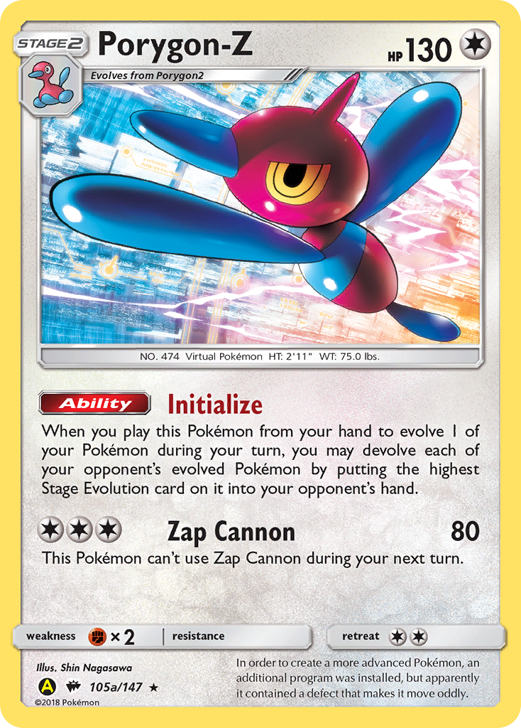 Porygon-Z (105a/147) (Alternate Art Promo) [Sun & Moon: Burning Shadows] | Good Games Modbury