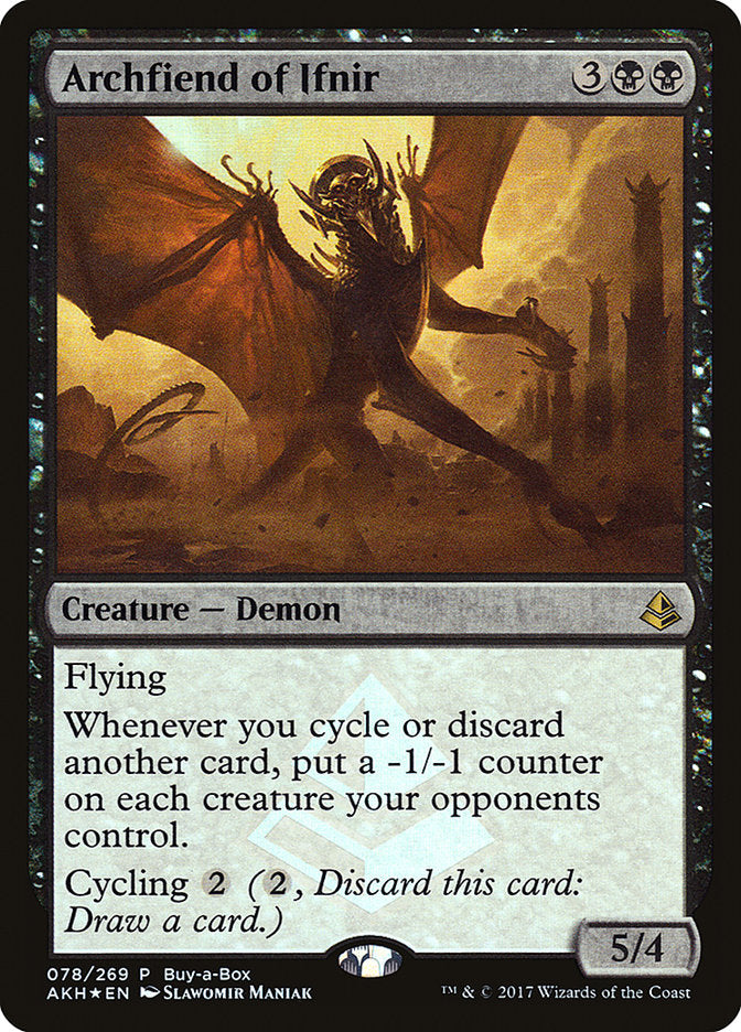 Archfiend of Ifnir (Buy-A-Box) [Amonkhet Promos] | Good Games Modbury